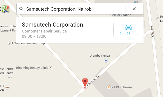Authorized Samsung Kenya Service Points in Nairobi City