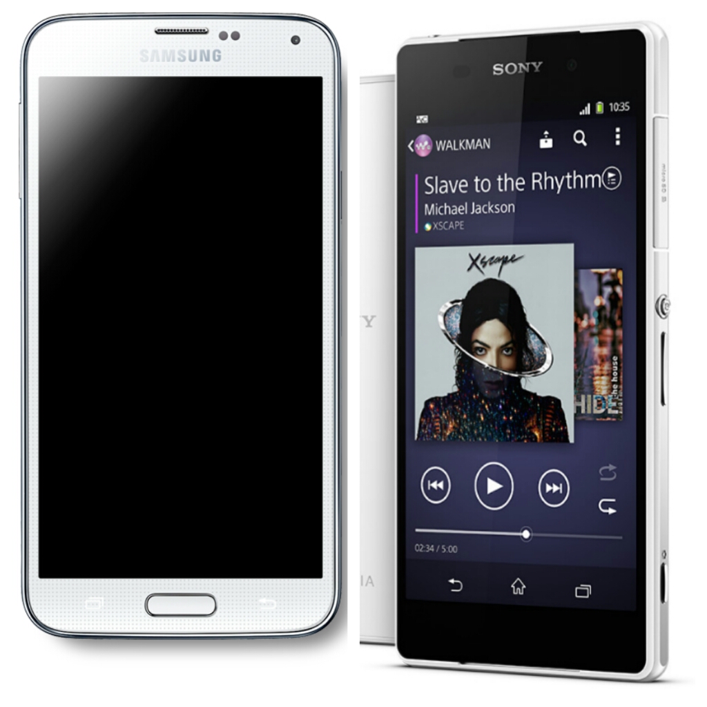 Side by Side Samsung Galaxy S5 vs Sony Xperia Z2
