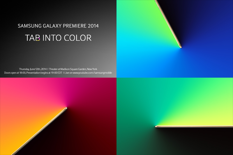 Samsung Expected to launch a colorful range of Tablets at the Galaxy Premiere 2014 event