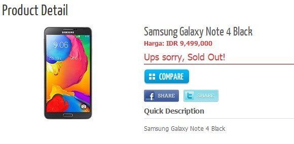 [Image] Leaked Samsung Galaxy Note 4 Price