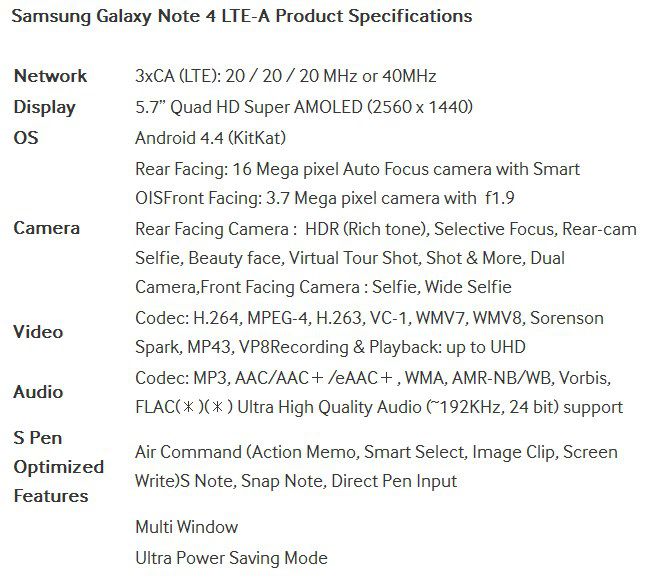 [image] Samsung Galaxy Note 4 LTE-A