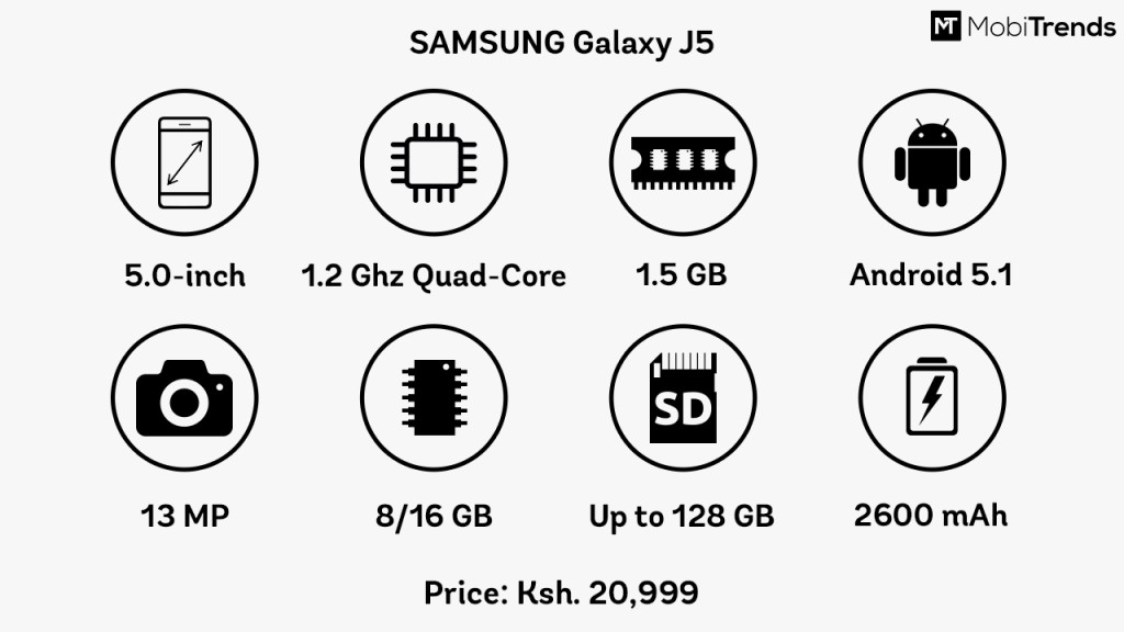 galaxy j5 full specification