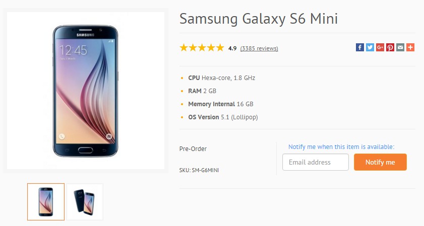 [image] Samsung could be working on a Galaxy S6 Mini