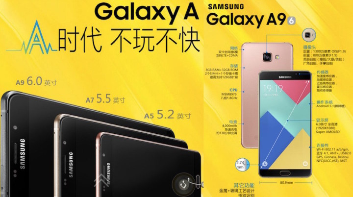 [image] Samsung officially unveils the Galaxy A9; it features a Fingerprint Sensor