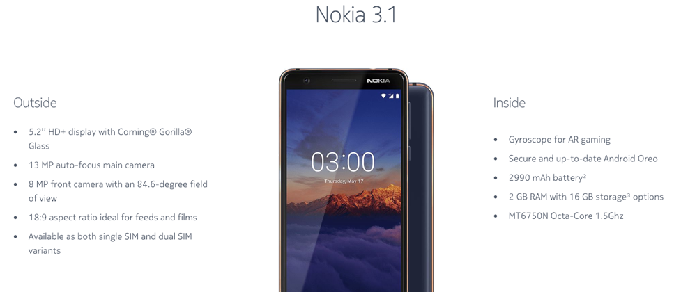 Nokia_3.1_Specifications