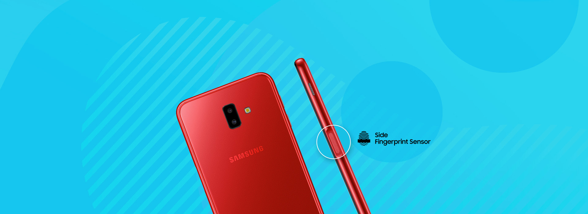 Samsung Galaxy J6 Plus Side Fingerprint