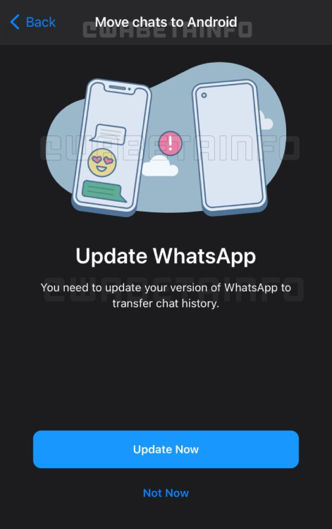 whatsapp chat migration feature